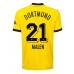Billige Borussia Dortmund Donyell Malen #21 Hjemmebane Fodboldtrøjer 2023-24 Kortærmet